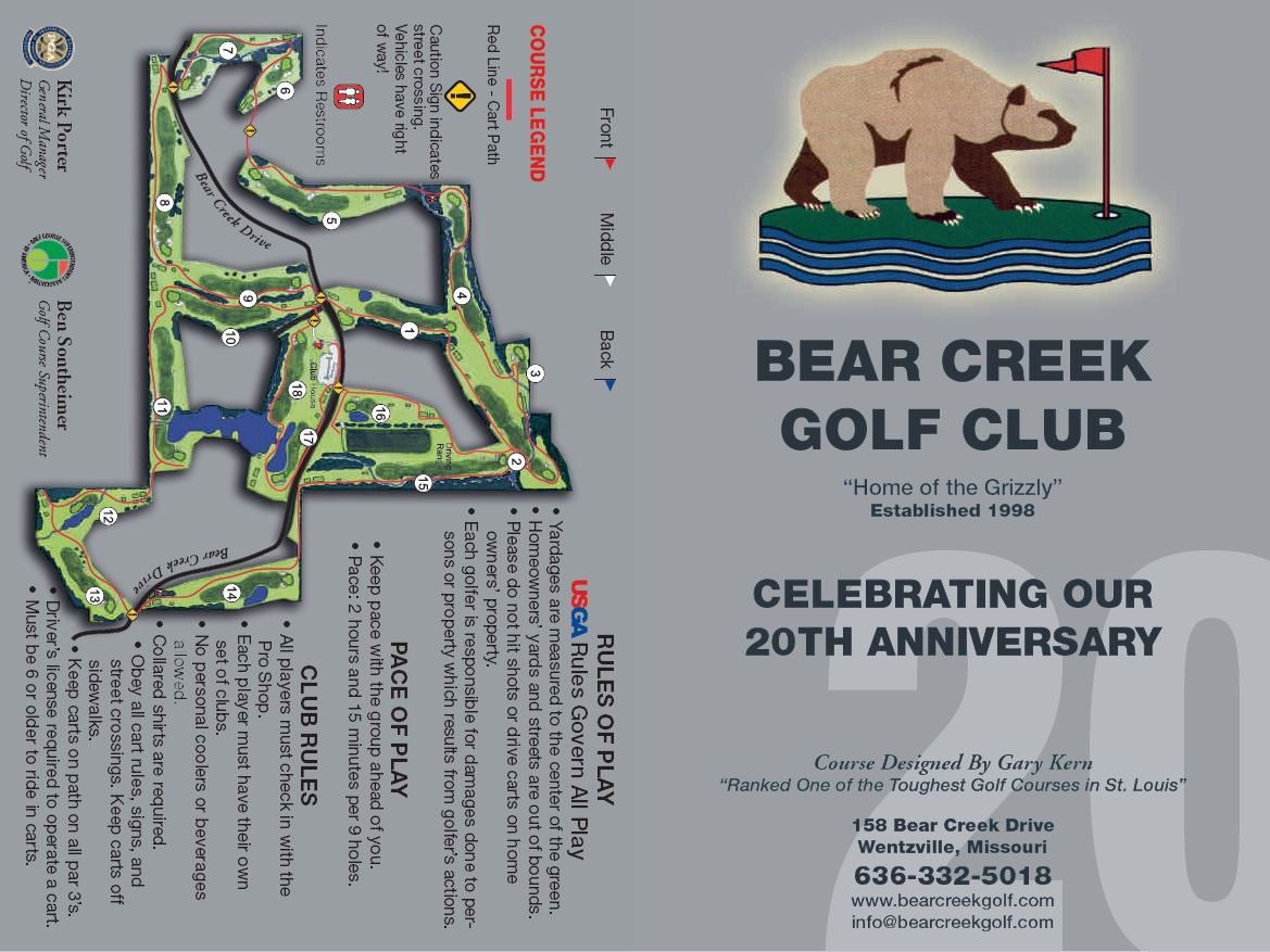COURSE DETAILS Bear Creek Golf Club STL
