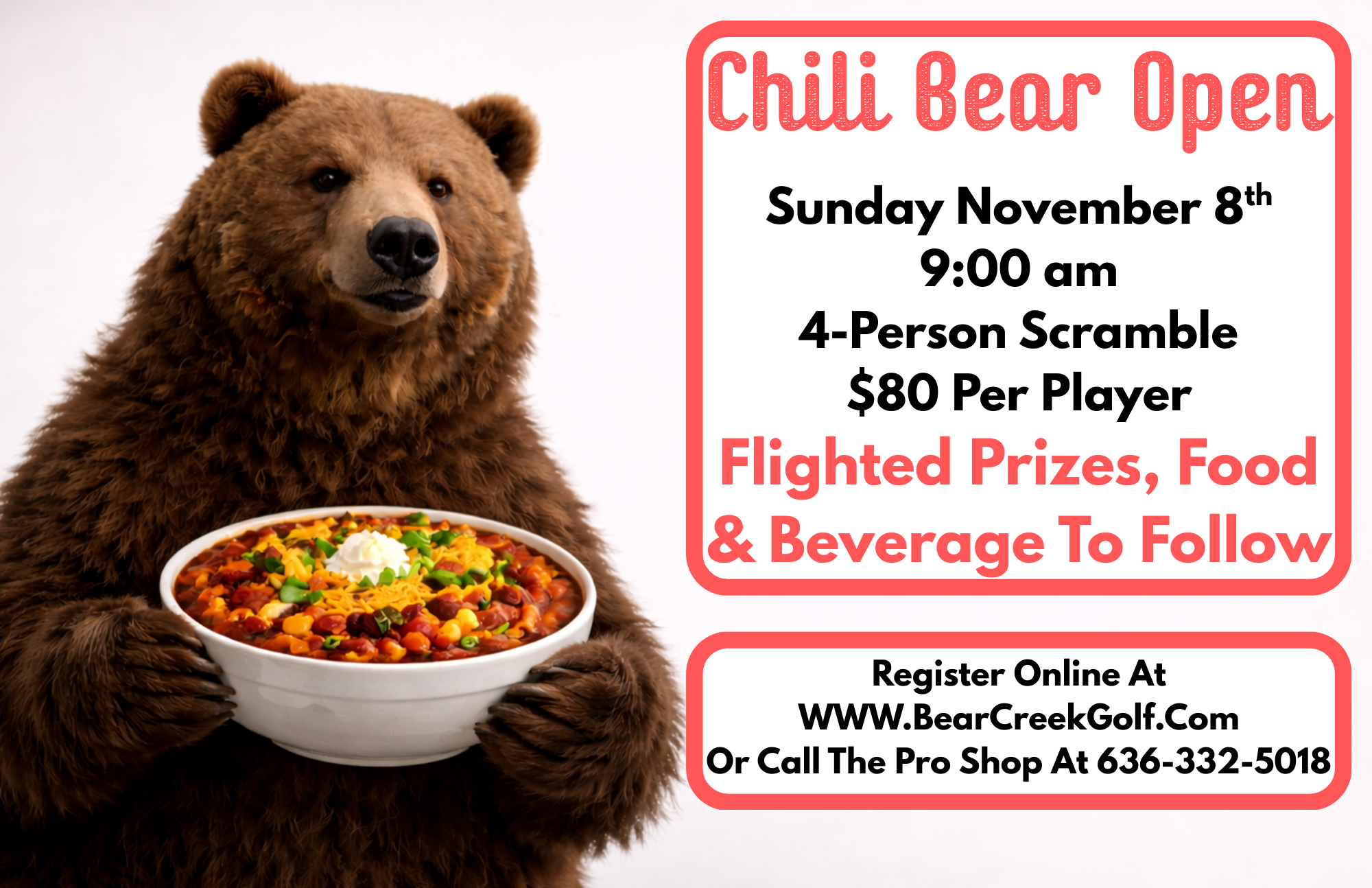 Chili Bear Open - 11.8.2026